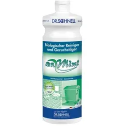 Dr. Schnell Geruchsvernichter MR. MINT, Biologischer Reiniger und Geruchstilger, 1 Liter - Flasche