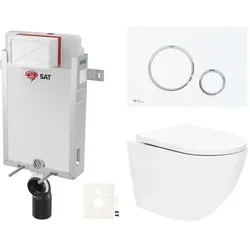 SAT Hänge-WC Set zum Einmauern SIKOSZTOR6776