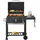 casa.pro Holzkohlegrill Arnad 105 x 114 x 47,5 cm Schwarz