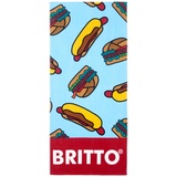 Britton Britto Badehandtuch 80x180 cm, Hotdog,