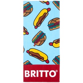 Britton Britto Badehandtuch 80x180 cm, "Hotdog"