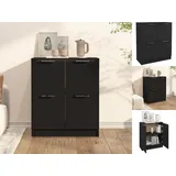 vidaXL Sideboard Schwarz 60x30x70 cm Holzwerkstoff