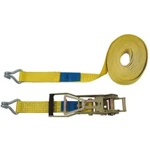 PETEX Spanngurt 10 m x 50 mm Doppelspitzhaken gelb