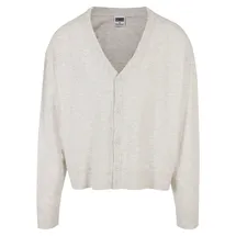 URBAN CLASSICS Eco Mix Boxy Strickjacke Light Grey M