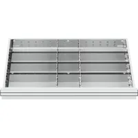 Stier Schubladeneinteilung Metalleinteilung BLH 200-300 mm Innenmaß 800x450 mm