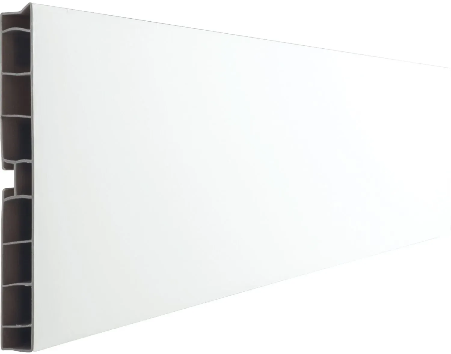 Volpato Sockelblende H. 100 mm L. 4000 mm Kunststoff PP weiß hochglanz