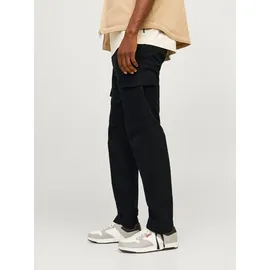JACK & JONES JPSTKANE BARKLEY CARGO PANT NOOS Relaxed Fit Cargohose Schwarz 36 34