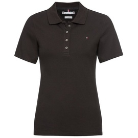 Tommy Hilfiger Poloshirt »1985 SLIM PIQUE POLO SS«, mit Tommy Hilfiger Logo-Flag TOMMY HILFIGER Black