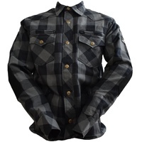 Bores Lumberjack Shirt, schwarz-grau, Größe 5XL