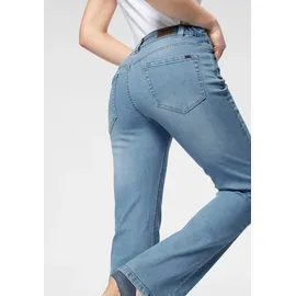 Arizona Bootcut-Jeans »Bund mit seitlichem Gummizugeinsatz«, hohe Leibhöhe, Bootcut, mit Stretch, klassischer 5-Pocket-Style, Gr. 23 - L Gr, bleached, , 42712333-23 K + L Gr