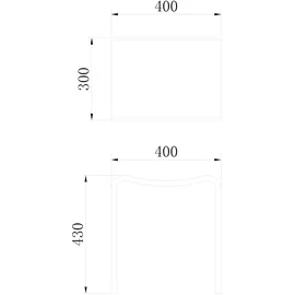 Four & more Design Spa Badhocker Modell Mailand Duschhocker matt