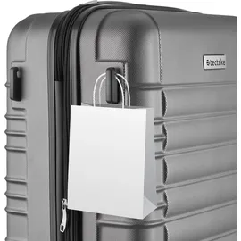 Tectake Koffer-Set 4-tlg. grau/silberfarben