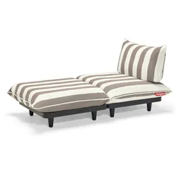 Fatboy - Paletti Outdoor Daybed, weiß / kakao gestreift