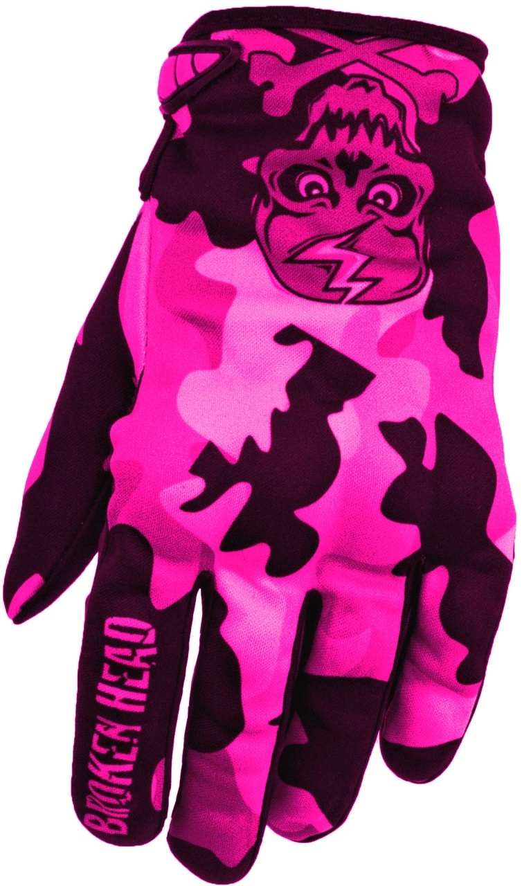 Broken Head MX Handschuhe Rebelution Camouflage pink