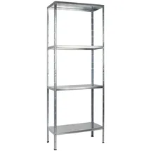 SCHULTE Regalwelt Steckregal Metall 180x60x40 cm silber