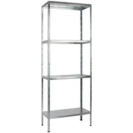 SCHULTE Regalwelt Steckregal Metall 180x60x40 cm silber