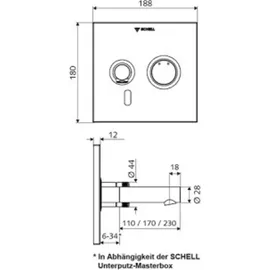 Schell Linus Unterputz-Waschtisch-Armatur Edelstahl 019352899
