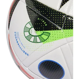 adidas Fussballliebe League Ball White / Black / Glow Blue 5