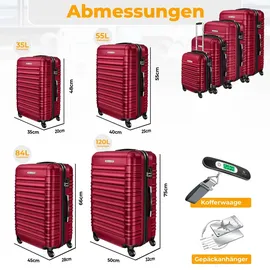 Kesser Koffer-Set 4-tlg. rot