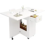 stilvora Esstisch klappbar 2-4 Personen 0 x 0 x 0 cm weiß
