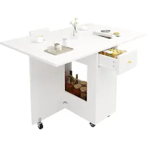 stilvora Esstisch klappbar 2-4 Personen 0 x 0 x 0 cm weiß