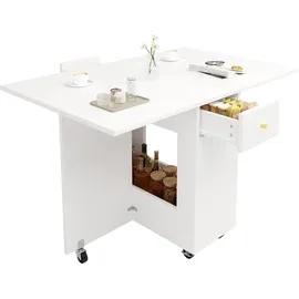 stilvora Esstisch klappbar 2-4 Personen 0 x 0 x 0 cm weiß