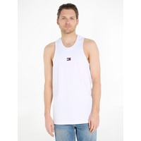 Tommy Jeans Tanktop mit Label-Badge, Weiss, XL