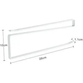 Intirilife 2x Papierrollenhalterung in Weiß - Z-Form, in Gr.: onesize