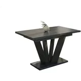 Endo-Moebel Esstisch, Graphit, Holzwerkstoff, Rechteckig,Rechteckig, 80x80x130 cm, Esszimmer, Tische, Esstische