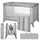 Lorelli Baby Reisebett, 2 in 1 Babybett und Laufstall Carina, Kinderbett ab Geburt bis 15 kg, Faltbar inkl. Transporttasche, Grau