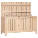 furnicato Gartenbox Gartentruhe 115x49x60 cm Massivholz Kiefer (1 St) braun