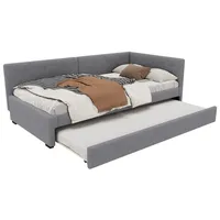 Rutaqian Daybed Daybett 90x200cm,Schlafsofa(Ohne Matratze) grau