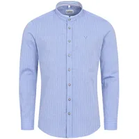 Nübler Trachtenhemd Patrick in Blau | Gr.: M
