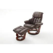 InnoSeat CALGARY Relaxer mit Hocker Kunstleder 0 x 0 x 0 cm Braun