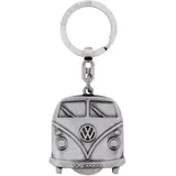 BRISA VW Collection - Volkswagen Metall Schlüssel-Anhänger-Ring mit Einkaufswagen-Chip Schlüsselbund-Accessoire Keyholder Käfer, T1 Bulli Bus