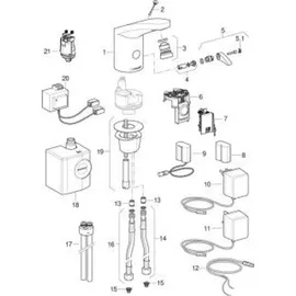 Geberit Typ 185 Waschtischarmatur Chrom
