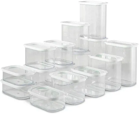 Vorratsdose 15tlg. Kunststoff Transparent Klar