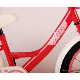 Volare Ashley Kinderfahrrad - Mädchen - 18 Zoll - Rosa/Rot