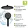 Wenko Duschsystem Watersaving Schwarz 75-120 cm