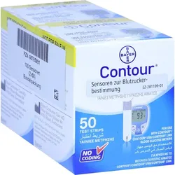 CONTOUR Sensoren Teststreifen 100 St Teststreifen