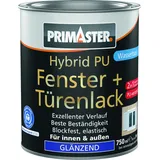 Primaster Hybrid PU-Fenster + Türenlack Weiß glänzend 0,75 l