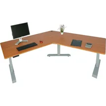MCW Schreibtisch MCW-D40, Computertisch, 120° elektrisch höhenverstellbar ~ natur,