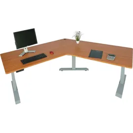 MCW Schreibtisch MCW-D40, Computertisch, 120° elektrisch höhenverstellbar ~ natur,