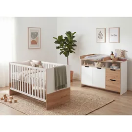 Arthur Berndt Babyzimmer, SET Maxim 2-tlg. Wickelkommode Babybett