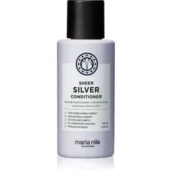 Maria Nila Sheer Silver Conditioner Feuchtigkeit spendender Conditioner zum Neutralisieren von Gelbstich sulfatfrei 100 ml