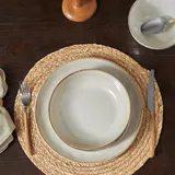 KARACA Aria Geschirrset 24-teilig für 6 Personen - Hochwertiges und Stilvolles Steingut Service Set, Perfekt für Elegante Dinnerpartys und Täglichen Gebrauch