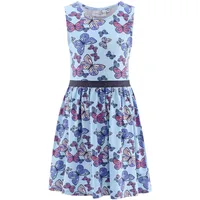 Happy girls Kleid Schmetterling mit Glitzer in Türkis |