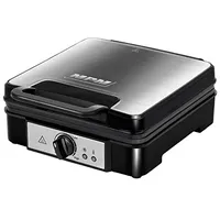 Waffeleisen 4 Dicke Belgische Waffeln, Antihaftbeschichtete Platten Einstellbare