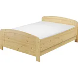 Erst-Holz Erst-Holz® Seniorenbett extra hoch 140x200 Doppelbett Holzbett Massivholz Kiefer Bett mit Rollrost 60.44-14 M