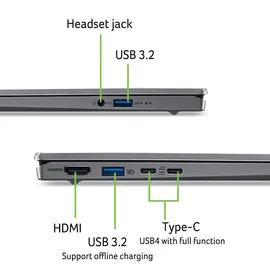 Acer Swift Go 14 AI OLED SFG14-64-R14C AMD Ryzen AI 7 350 16 GB RAM 512 GB SSD